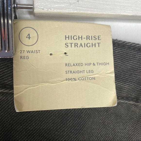 NWT washed black Universal Thread High rise Str - Picture 4 of 8